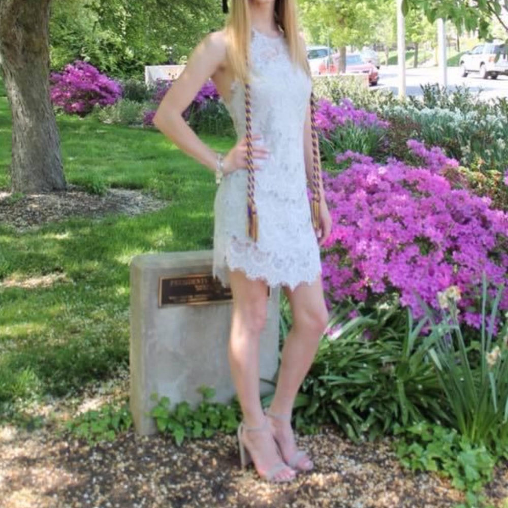 Free People Grey Lace Dress - Picture 7 of 8